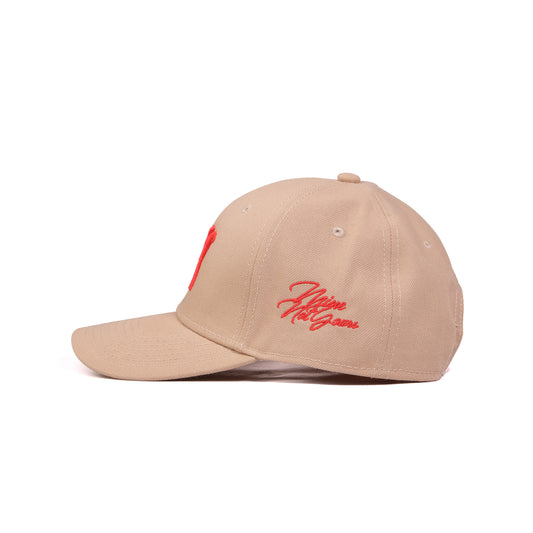 The Baseball Cap - Cream & Orange