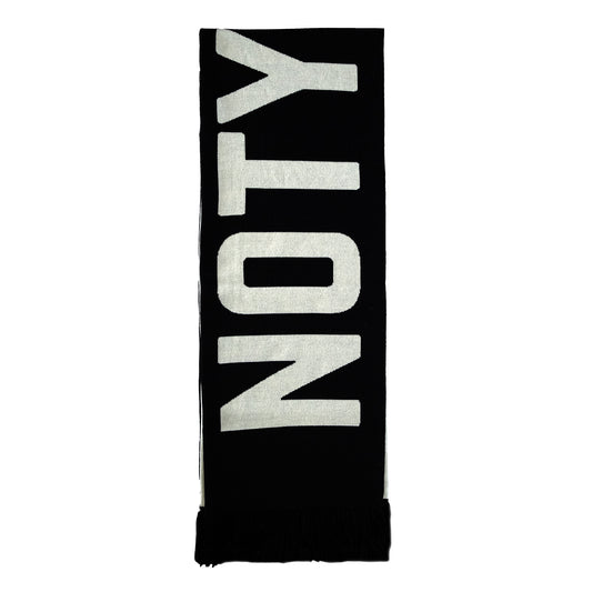NOTYOURS SCARF - BLACK / IVORY