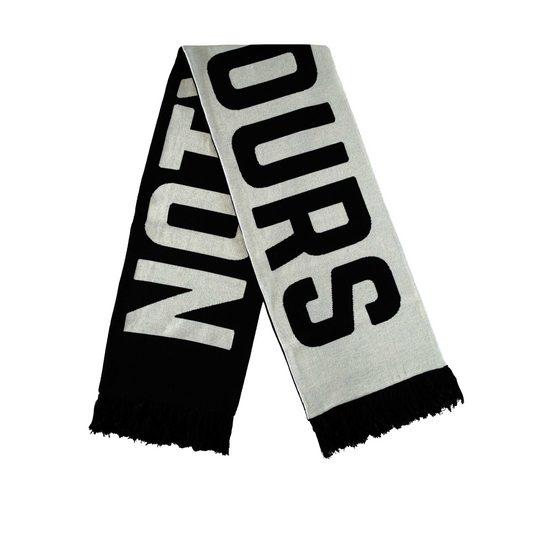 NOTYOURS SCARF - BLACK / IVORY
