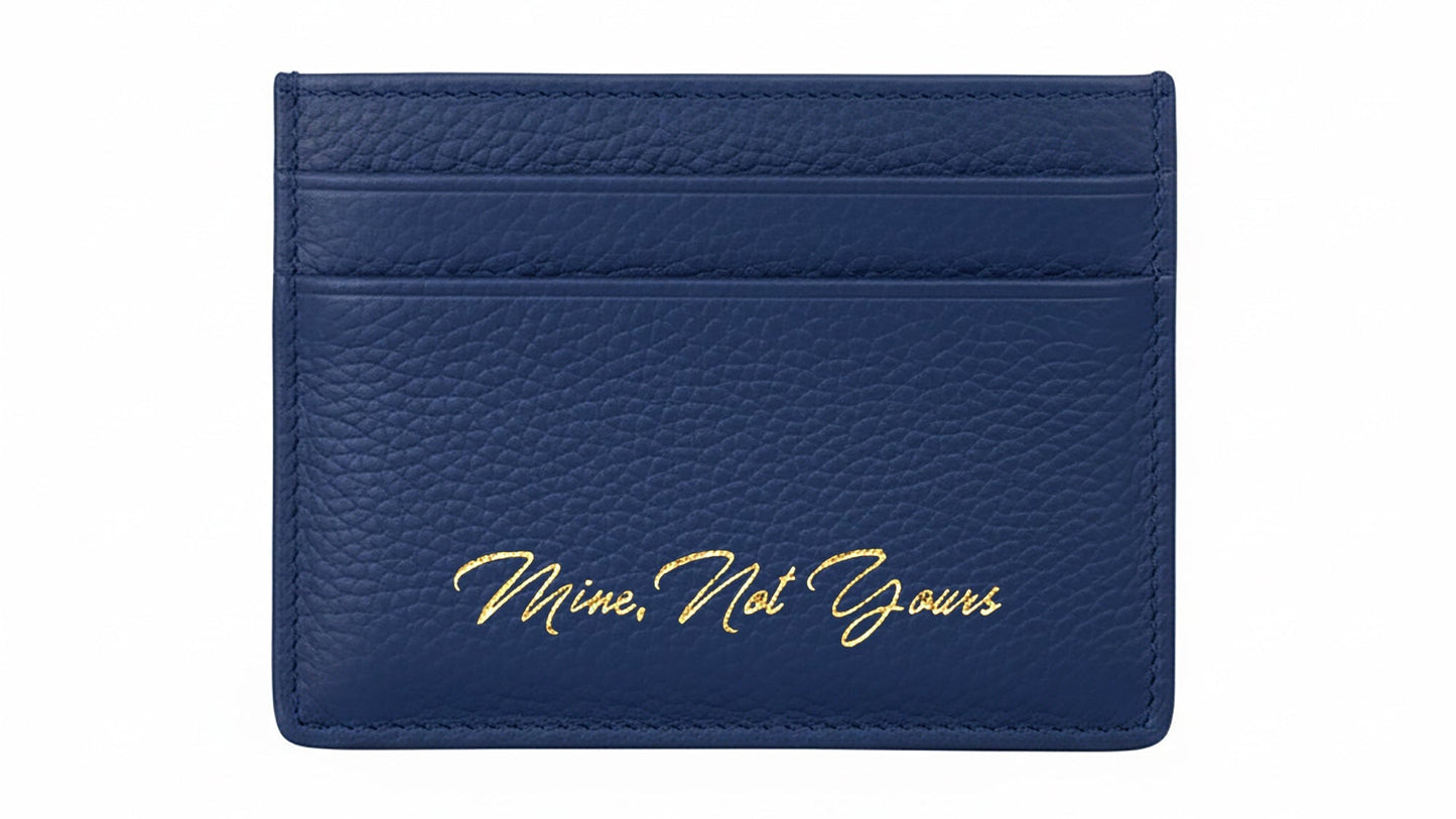 LEATHER CARD HOLDER - Black