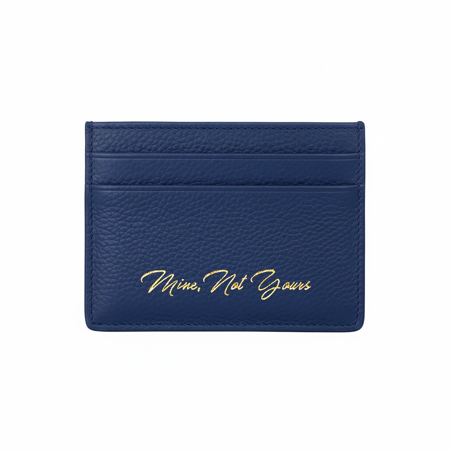 LEATHER CARD HOLDER - Blue