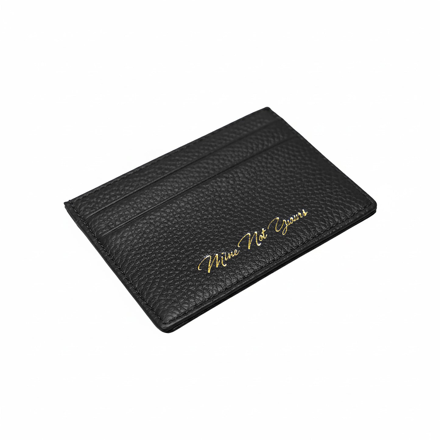 LEATHER CARD HOLDER - Black