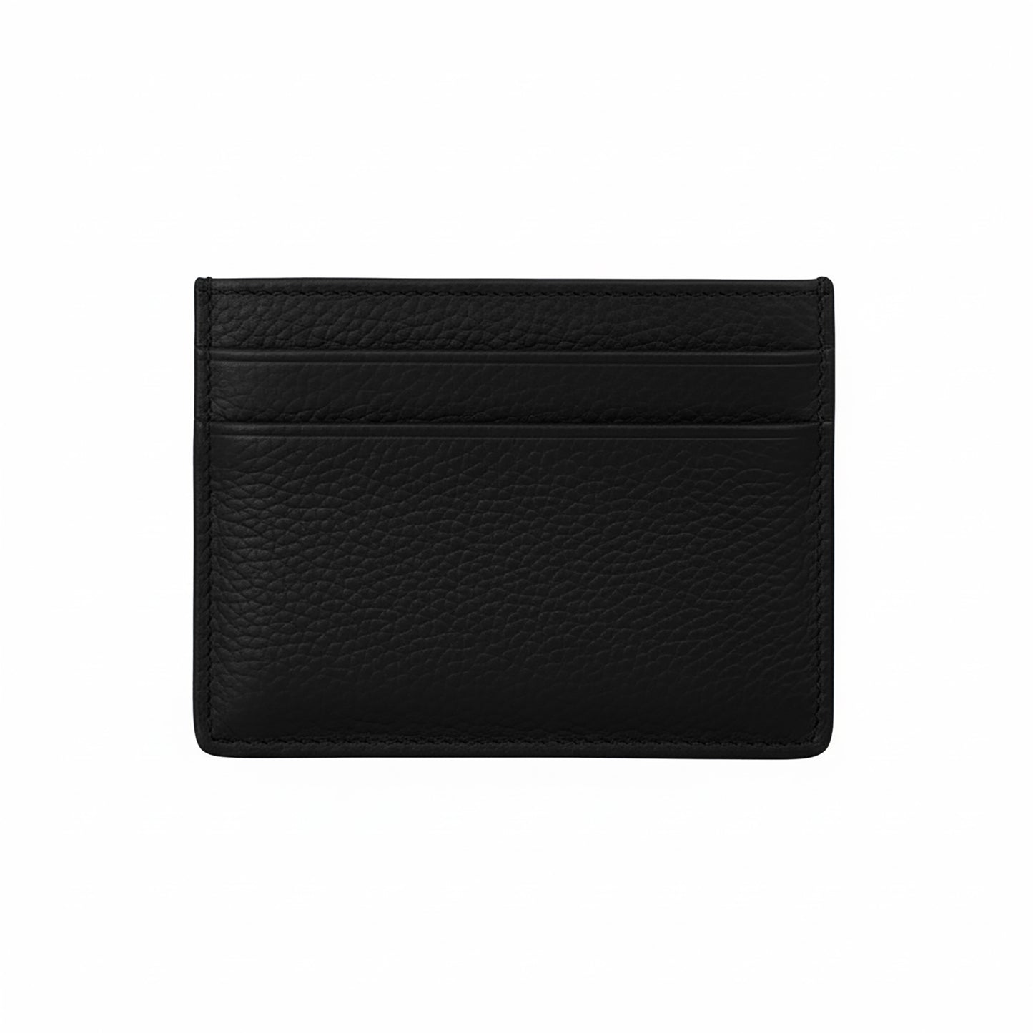 LEATHER CARD HOLDER - Black