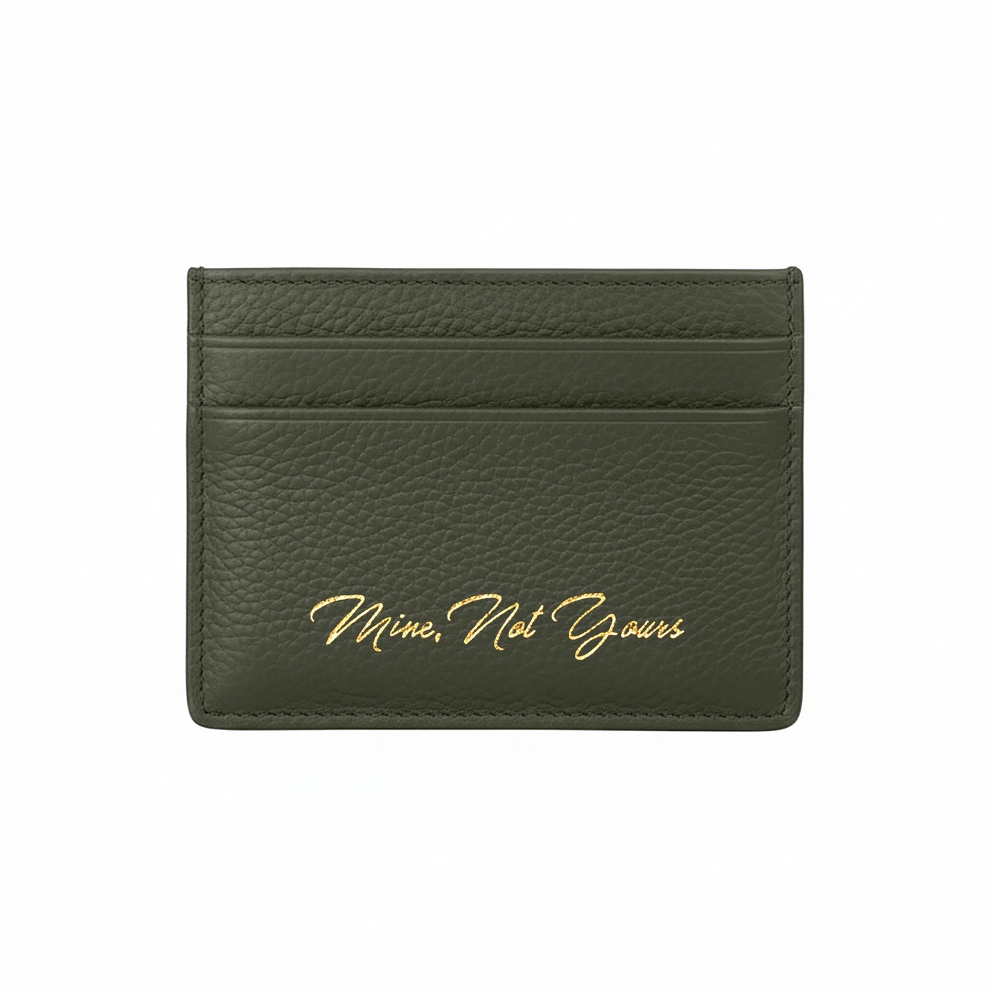LEATHER CARD HOLDER - Black